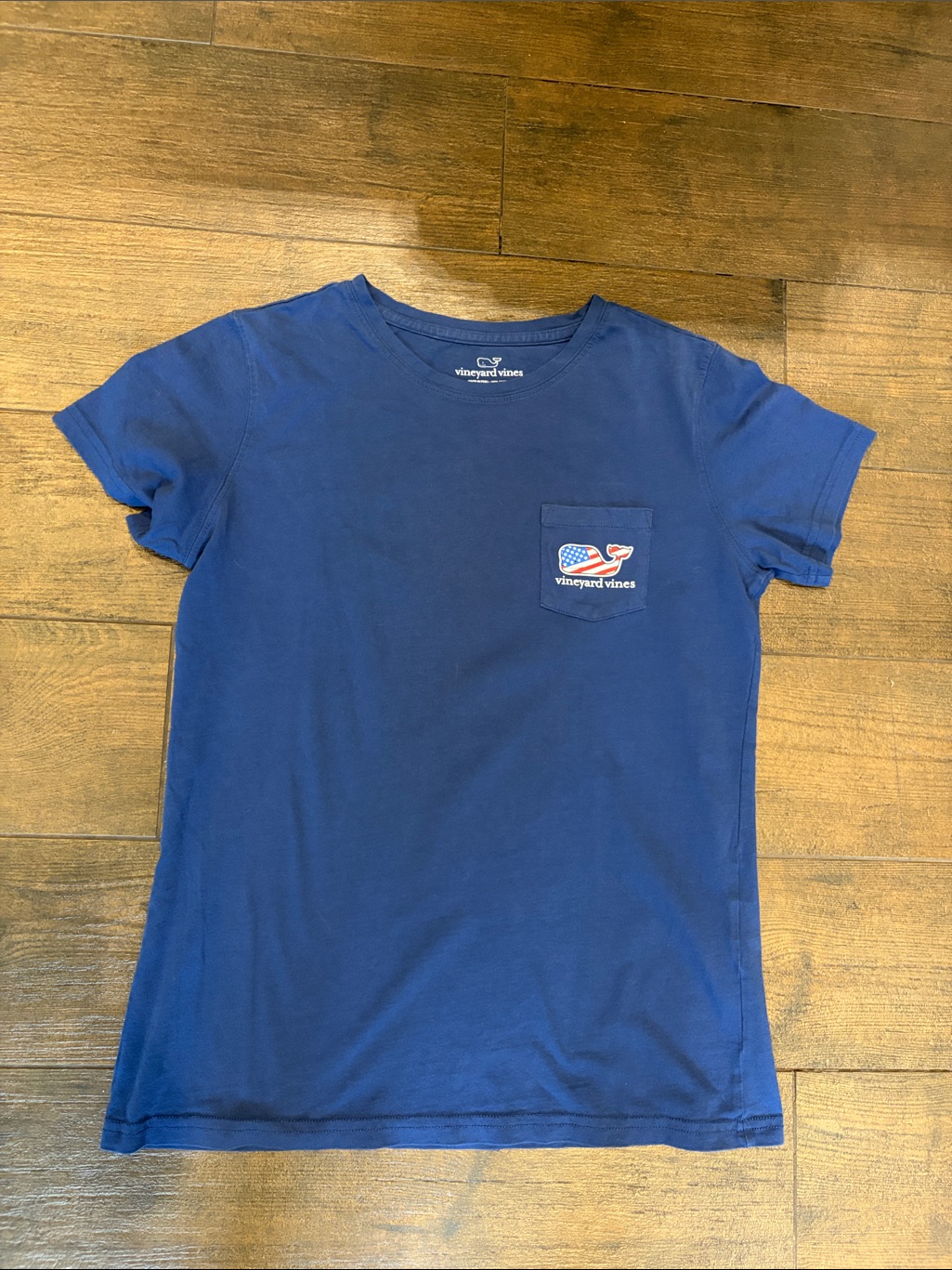 Vineyard Vines Navy Blue Patriotic Pocket Tee